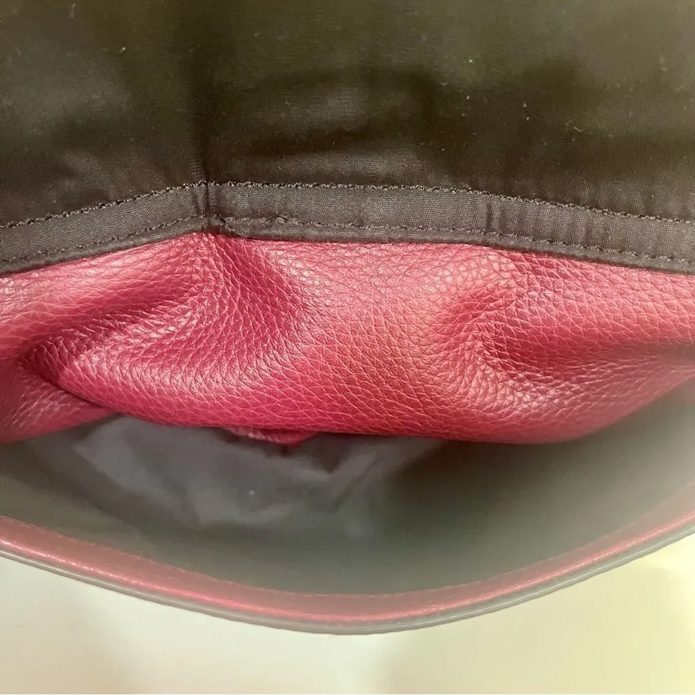 Rebecca Minkoff Deep Red Leather Hobo Bag
